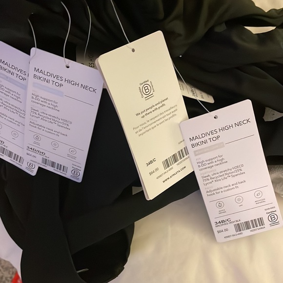NWT Athleta Maldives High Neck Bikini Top - Picture 7 of 11